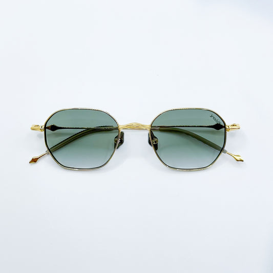 Lentes verdes degradado de titanio. Sunglasses Yelo