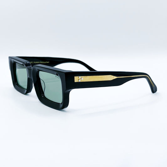 Lentes Rectangulares Verdes con Varilla, Sunglasses