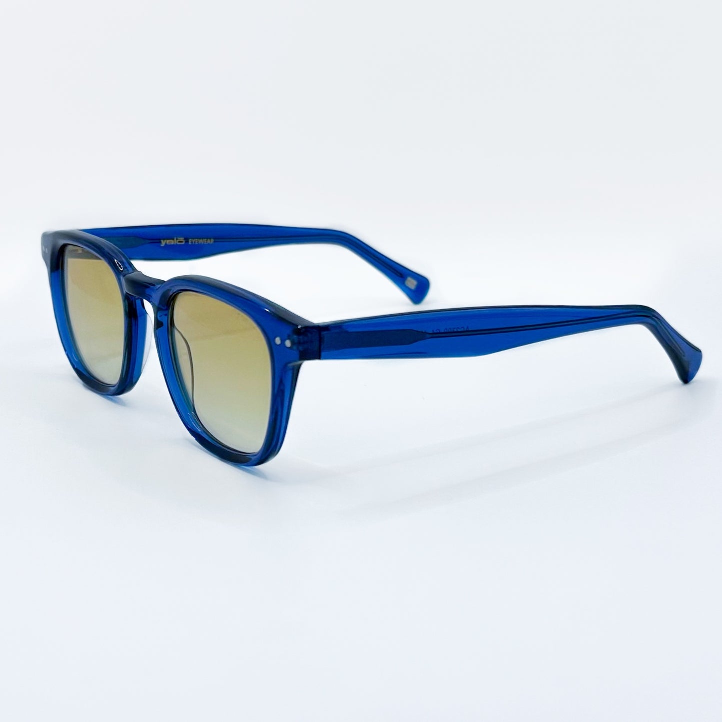 Paris Blue and Yelo, varilla azul, mica amarillo desvanecido para el día y la noche. Yelo Eyewear