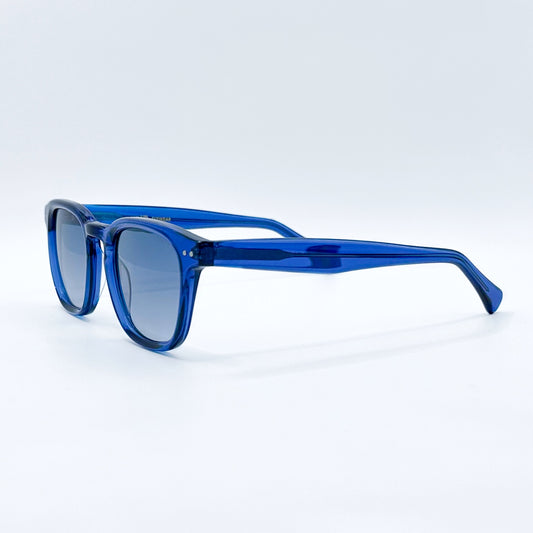 Lentes Azules cuadrados, clásicos. Yelo Eyewear